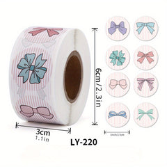 500pcs Thank You Bow Stickers Small Shop Envelopes Stickers