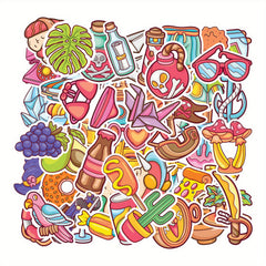 50pcs Waterproof Vinyl Laptop Stickers Halloween Christmas Gift