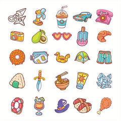 50pcs Waterproof Vinyl Laptop Stickers Halloween Christmas Gift