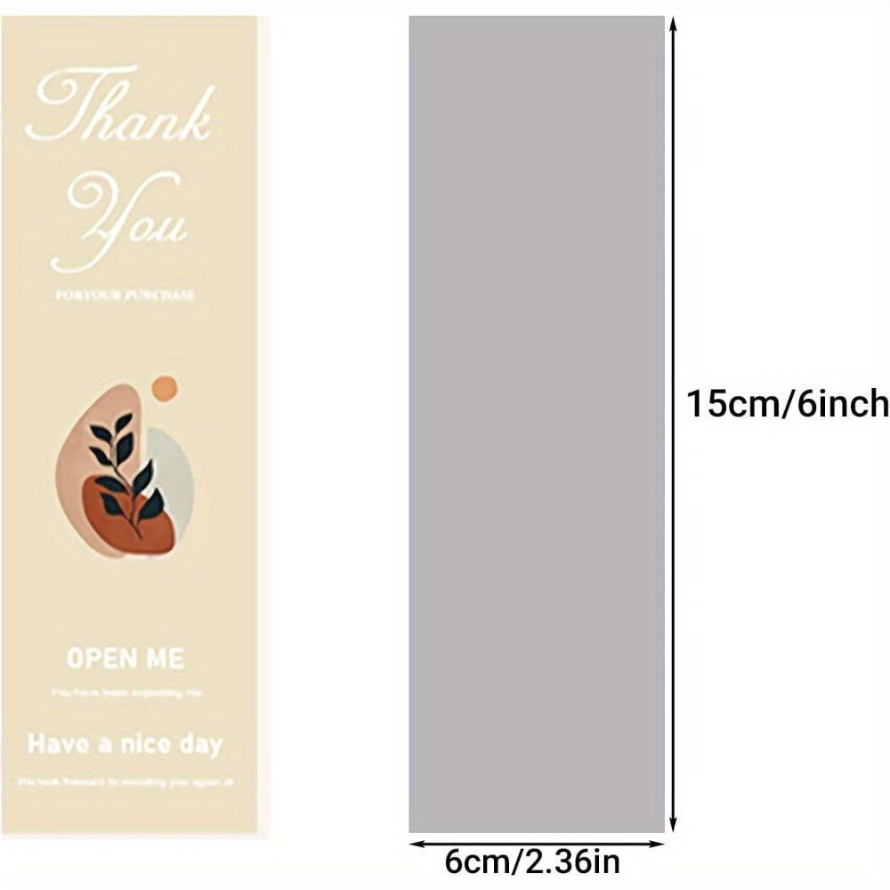 52pcs Thank You Stickers Flower Pattern Seal Label