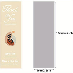 52pcs Thank You Stickers Flower Pattern Seal Label