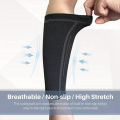 Non Slip Volleyball Arm Sleeves Compression Forearm Sleeves
