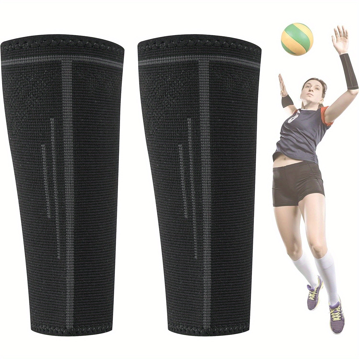Non Slip Volleyball Arm Sleeves Compression Forearm Sleeves