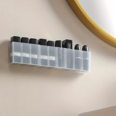 Wall Mounted 3 Grid Storage Box for Eyebrow Pencil Lipstick