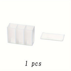 Wall Mounted 3 Grid Storage Box for Eyebrow Pencil Lipstick