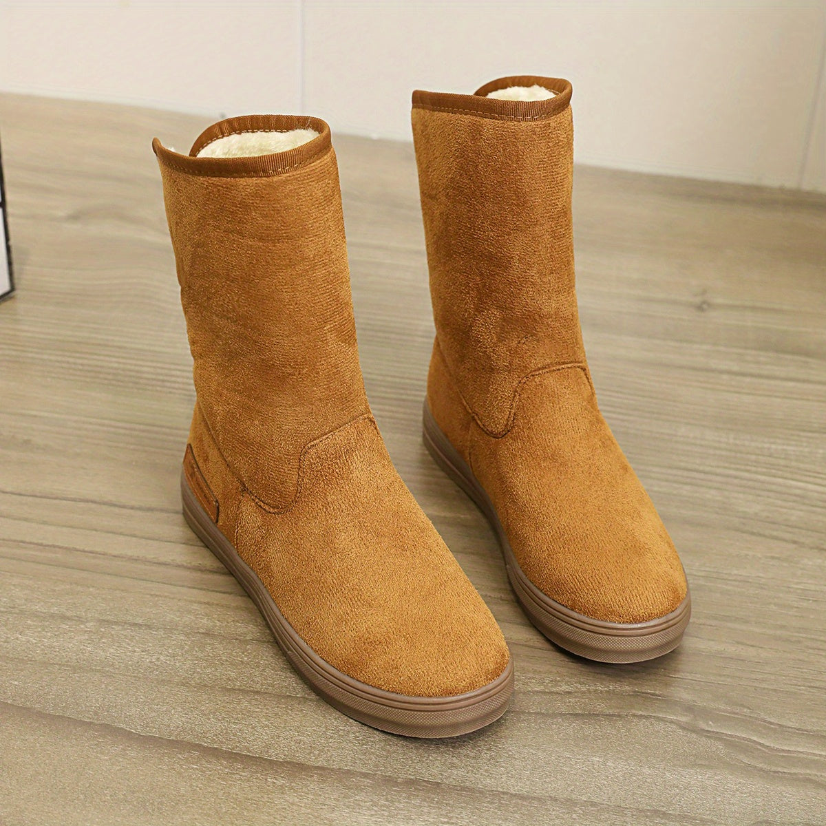 Women's Waterproof Snow Boots Slip-resistant Flat Heel Warm Winter Boots