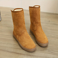Women's Waterproof Snow Boots Slip-resistant Flat Heel Warm Winter Boots