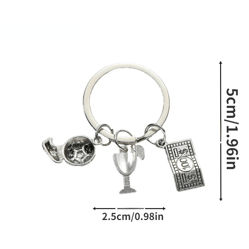 Football Rugby Boxing Champions Key Ring Car Bag Key Chain Backpack Pendant