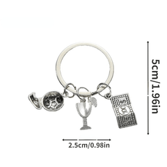 Football Rugby Boxing Champions Key Ring Car Bag Key Chain Backpack Pendant