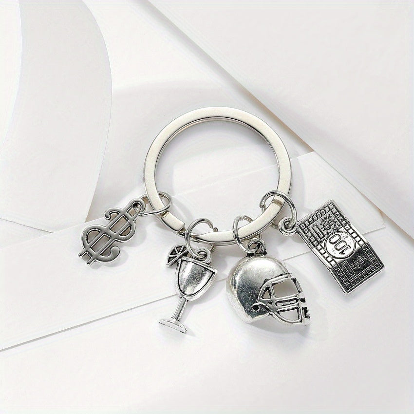 Football Rugby Boxing Champions Key Ring Car Bag Key Chain Backpack Pendant