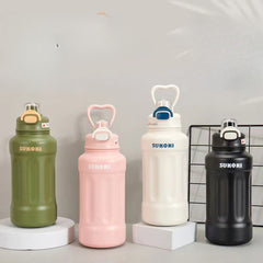Large Capacity Insulated Water Bottle with Straw