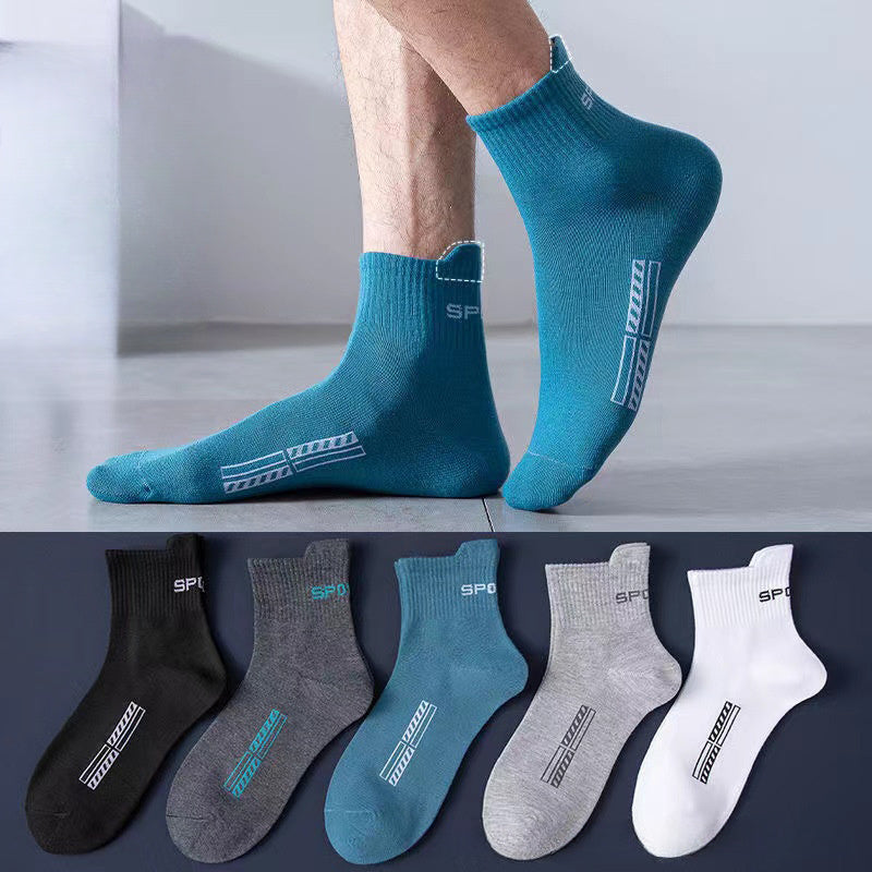 Men's Mid Crew Sport Socks - Sweat Absorbing Comfy Breathable Socks
