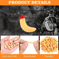 Bionic Soft Worms Fishing Lures Sea Bass Freshwater Saltwater Tackle