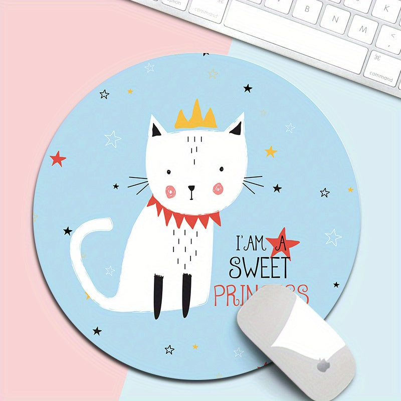 Dream Planet Mouse Pad Soft Rubber Anti-skid Round Pad