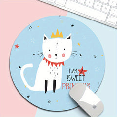 Dream Planet Mouse Pad Soft Rubber Anti-skid Round Pad