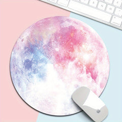 Dream Planet Mouse Pad Soft Rubber Anti-skid Round Pad