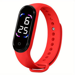 2 Pcs Outdoor LED Electronic Watch Touchable Digital Sports Gift