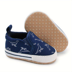 Cartoon Dinosaur Baby Boy Sneakers Lightweight Non Slip Shoes