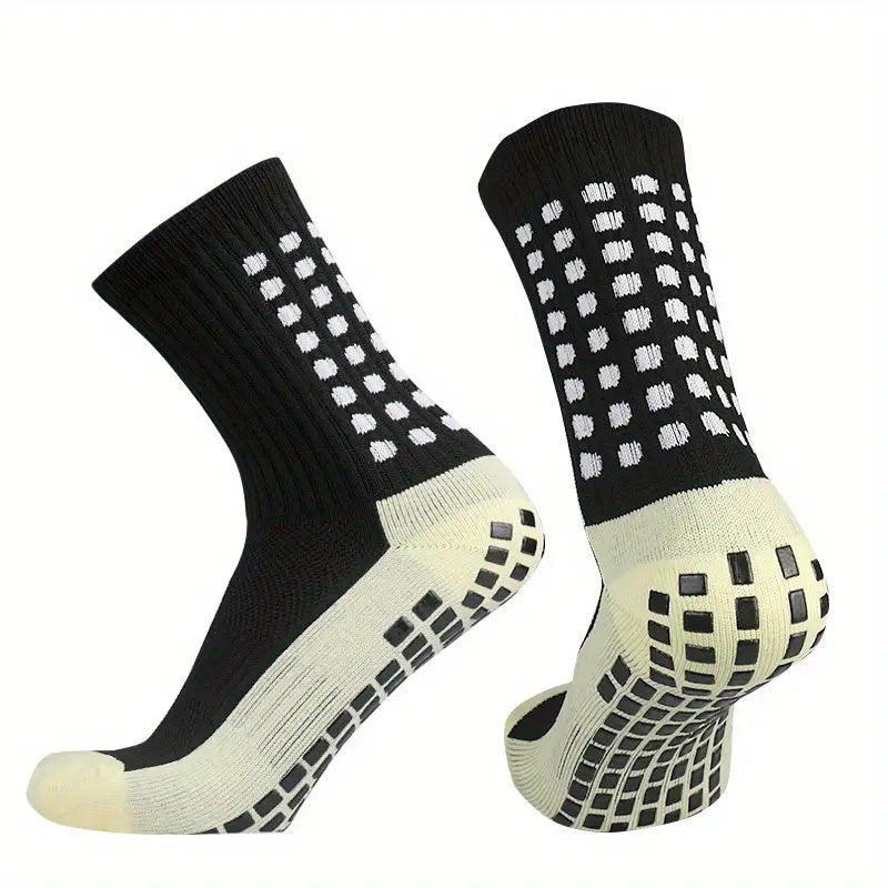 Teen's Mid Crew Sport Socks Non Slip Breathable Athletic Socks