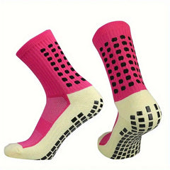 Teen's Mid Crew Sport Socks Non Slip Breathable Athletic Socks
