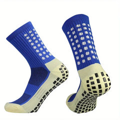 Teen's Mid Crew Sport Socks Non Slip Shock Absorption Breathable Athletic Socks