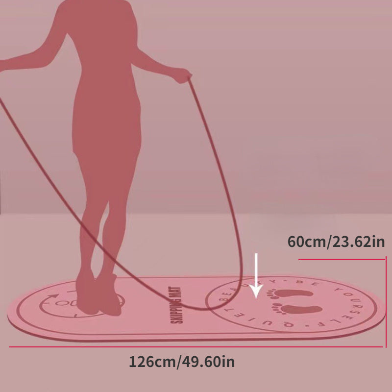 1pc TPE Thicken Yoga Mat Waterproof Soft Skipping Mat, Shock Absorption