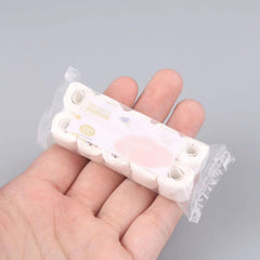 Pink Purple Toilet Paper Roll for Dollhouses - Dollhouse Decor & Accessories