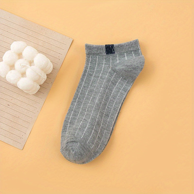 Men's Solid Liner Anklets Socks: Comfy, Sweat Absorbent, Outdoor Wear