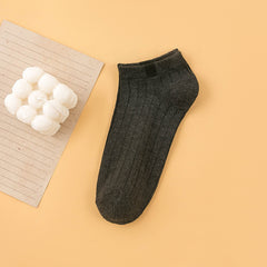 Men's Solid Liner Anklets Socks: Comfy, Sweat Absorbent, Outdoor Wear