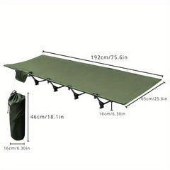 Ultralight Portable Aluminum Single Bed for Camping