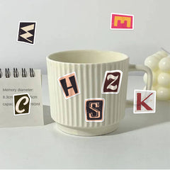 52pcs Retro Letters DIY Stickers for Laptops Bumpers Skateboards Water Bottles