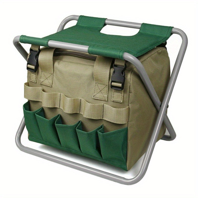 Outdoor Garden Tool Kit Stool Portable Folding Stool