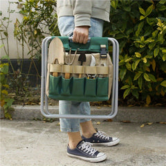 Outdoor Garden Tool Kit Stool Portable Folding Stool