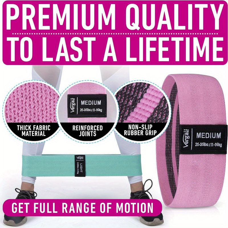 3pcs Yoga Exercise Resistance Band Elastic Fitness Stretching Band