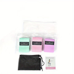 3pcs Yoga Exercise Resistance Band Elastic Fitness Stretching Band