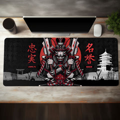 Japanese Samurai Anime Red Large Mouse Pad Desk Mat Non Slip Office Mousepad