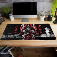 Japanese Samurai Anime Red Large Mouse Pad Desk Mat Non Slip Office Mousepad