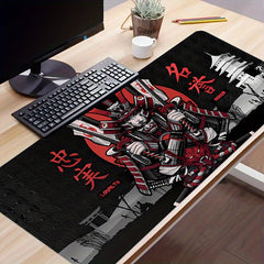 Japanese Samurai Anime Red Large Mouse Pad Desk Mat Non Slip Office Mousepad
