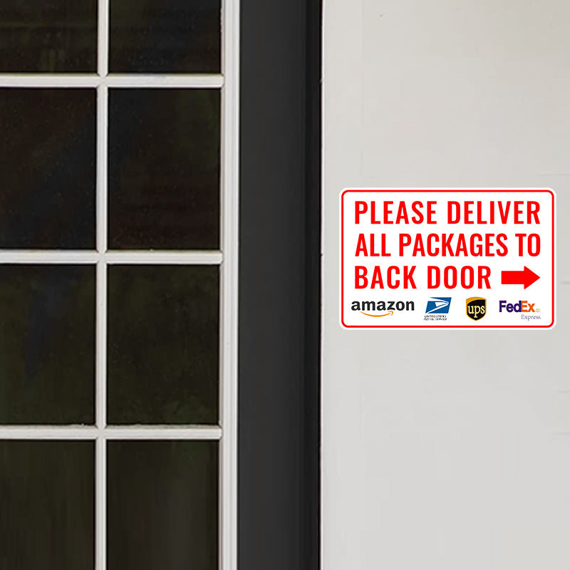 Express Package PVC Stickers for Back Door
