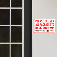 Express Package PVC Stickers for Back Door