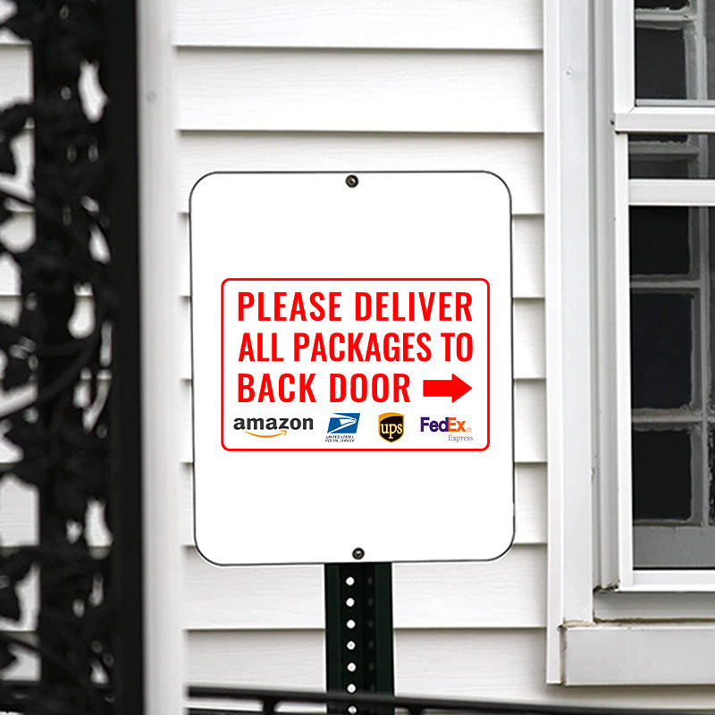 Express Package PVC Stickers for Back Door