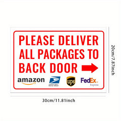 Express Package PVC Stickers for Back Door