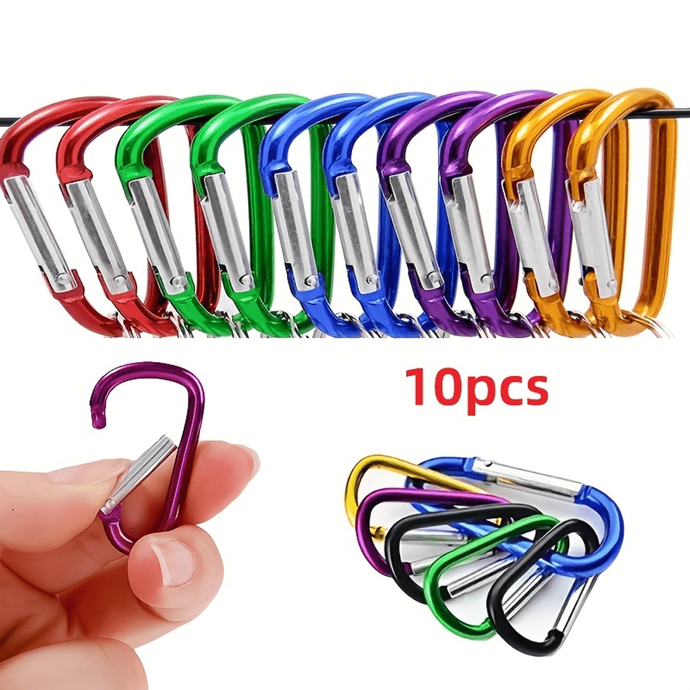 10pcs D Aluminum Mountaineering Buckle for Camping Hiking