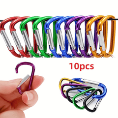 10pcs D Aluminum Mountaineering Buckle for Camping Hiking