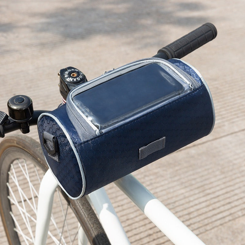 Waterproof Bike Handlebar Bag w/ Phone Holder Large Capacity Front Bag