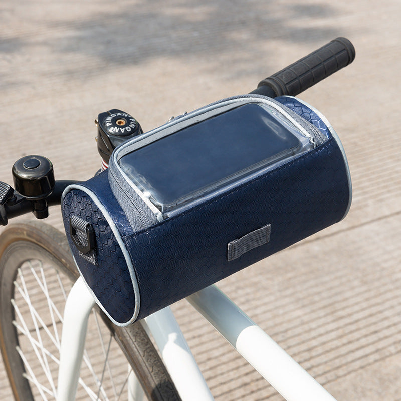 Waterproof Bike Handlebar Bag w/ Phone Holder Large Capacity Front Bag