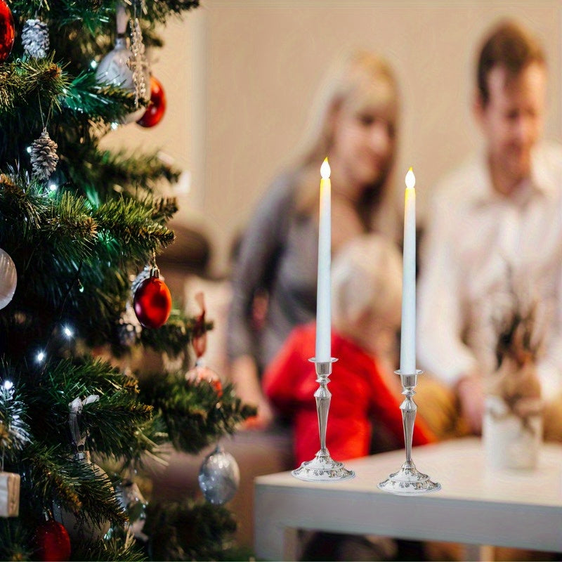 6pcs LED Long Pole Electronic Candle Light Flameless Halloween Candles Lights