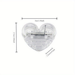 1pc Colorful Heart Clip Soft Sister Wind Photo Decoration Plastic Clip