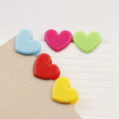 1pc Colorful Heart Clip Soft Sister Wind Photo Decoration Plastic Clip