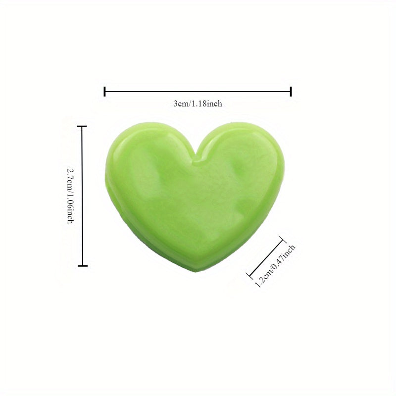 1pc Colorful Heart Clip Soft Sister Wind Photo Decoration Plastic Clip